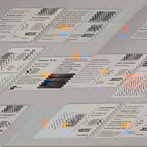 Σουηδικές Τηλεκάρτες Σετ 2 Σημεία Ενδιαφέροντος Like New