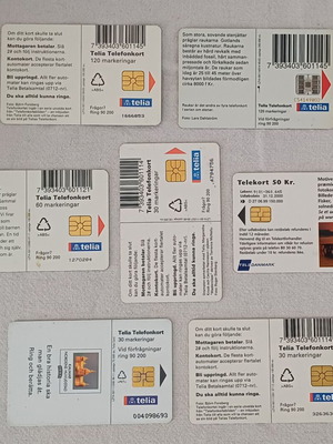 Σουηδικές Τηλεκάρτες Σετ 2 Σημεία Ενδιαφέροντος Like New