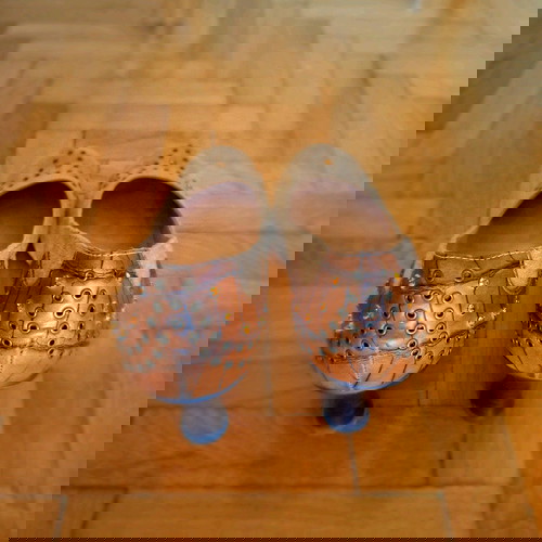 Γόβες μπεζ καφέ με χοντρό τακούνι Νο 41 σαν καινούργιες