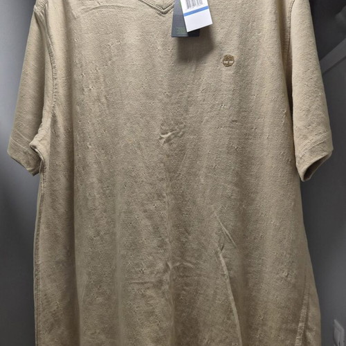 Timberland Vintage Men's V-Neck T-Shirt XL new with tags khaki