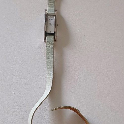 Folli Follie watch used, leather double mint strap