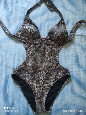 Bilitis women's swimsuit new, size S/M, leopard print