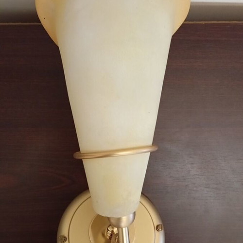Giemme Lampadari wall sconce new, gold matte, E14 socket