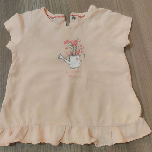 Baby girl cotton blouse like new, 6-12 months