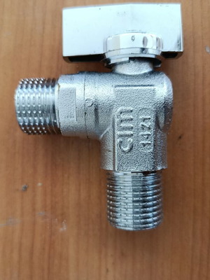 Cimberio Cim 39 Angle Ball Valve for Washing Machine new 1/2"x3/4"