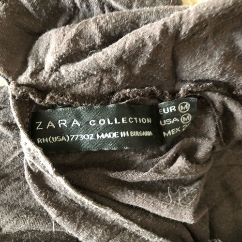 Turtle neck brown blouse Zara used, size L