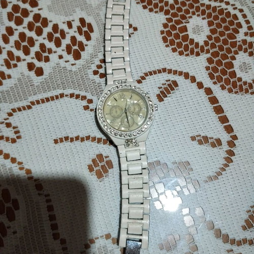 Avon watch used with white strap