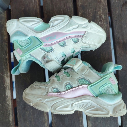 Fila Memory Spinel 3 Kids Sneakers Size 24 Used Multicolor