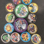 Marvel metal caps used