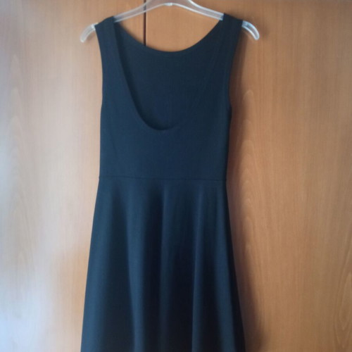 Black winter dress mussa backless, like new, one size
