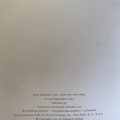 The Story of Ships hardcover used book 1965 edition