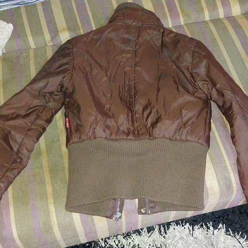 Bomber Blind Date Casual brown puffer jacket size XS like new