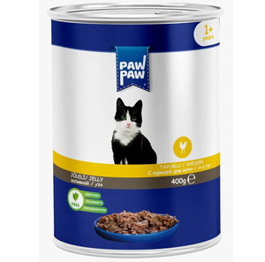 Pawpaw Low Grain 400gr Υγρή Τροφή για Ενήλικες Γάτες με Αρνί, Κοτόπουλο,Ψάρι 9x0.80€