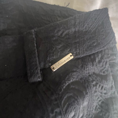 BSB black pants with embossed patterns like new, size M