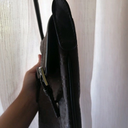 Sisley handbag dark-colored women's with metal details like new