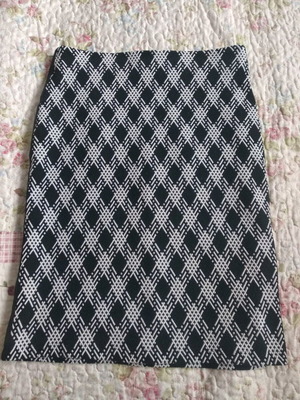 Taifun checked skirt like new, black and white, size S