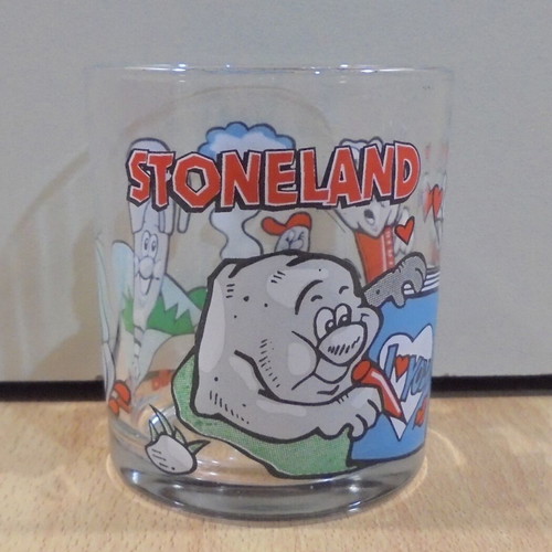 Nutella Stoneland old collectible glass used
