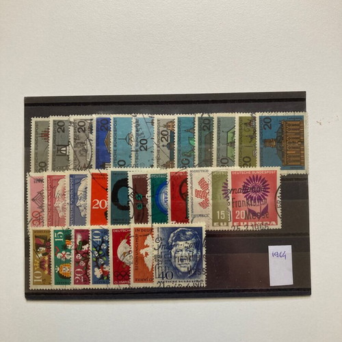 German stamps used, complete series 1964