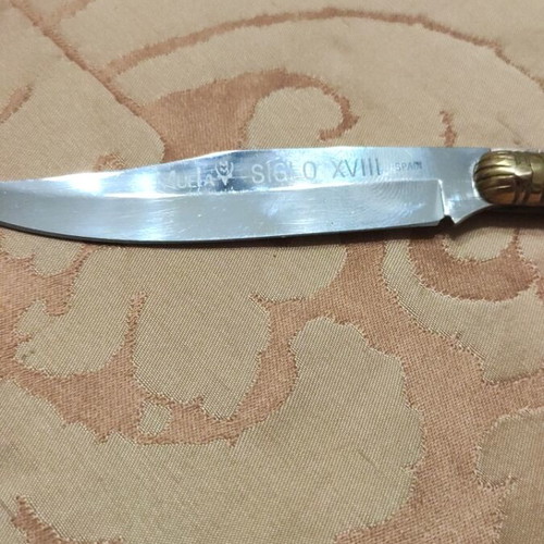 Navaja Muela Siglo XVIII folding Spanish decorative replica like new