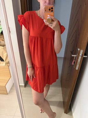 Dress one size red like new