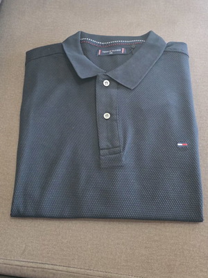 Tommy Hilfiger men's short-sleeve polo shirt new, dark blue, XXL
