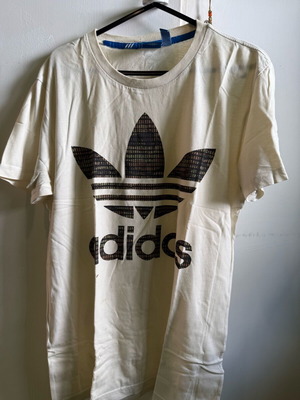 Adidas T shirt used, white, size M