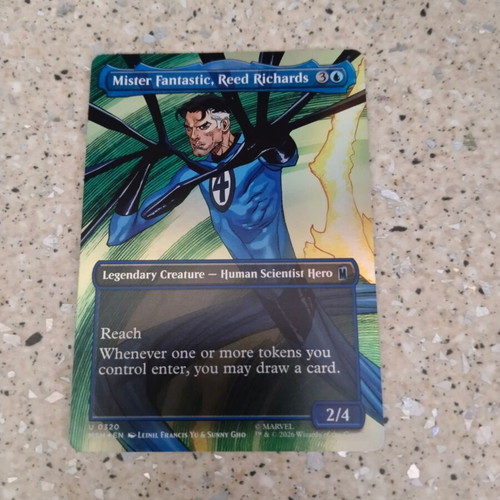 Magic the Gathering Mister Fantastic Reed Richards foil card new