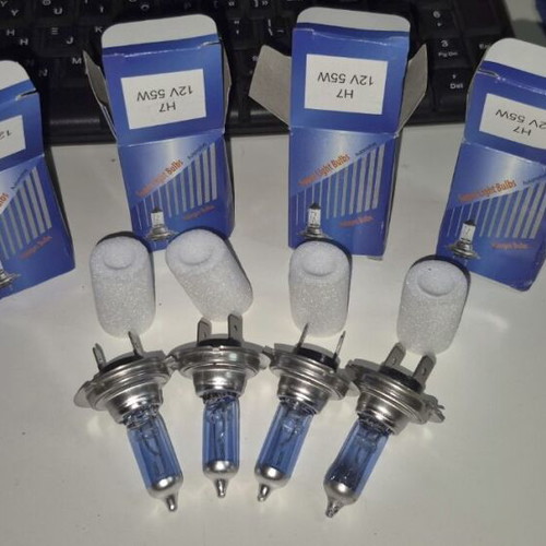 H7 12V 55W Xenon White 6000K car bulbs, pack of 4