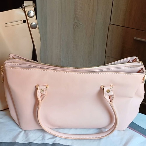 Bags like new, pink and beige, set of 2 pieces