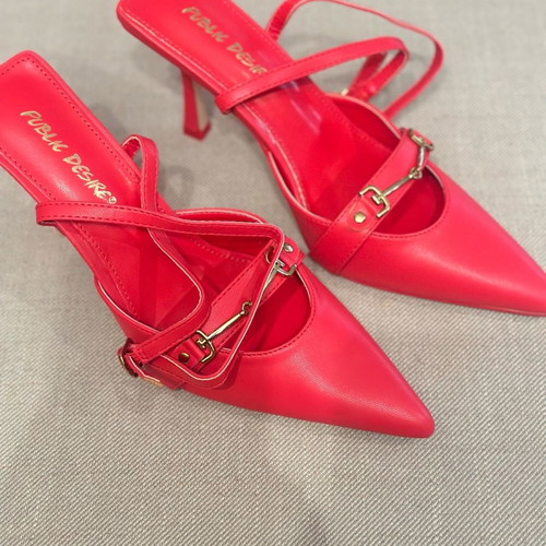 Public Desire red slingback pumps new, size 38