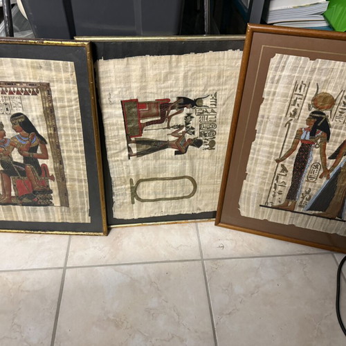 Papyrus framed set of 3 used