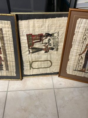 Papyrus framed set of 3 used