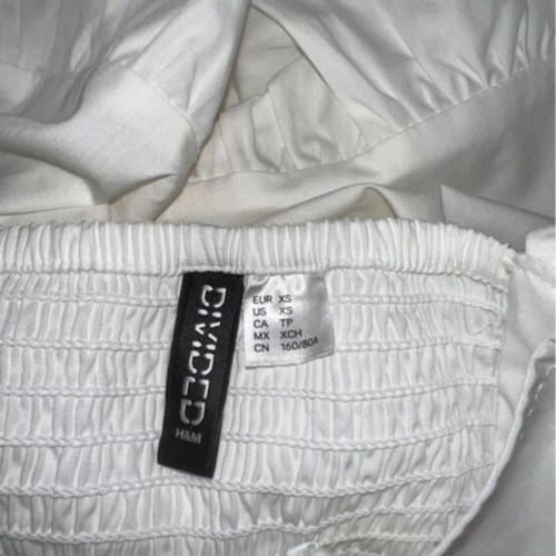 White dress H&M like new, size XS