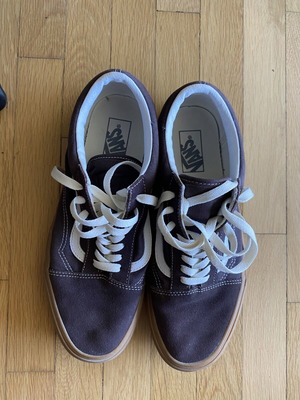 Vans Old Skool brown suede shoes with gum sole, EU 44