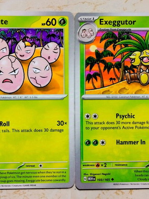 Pokemon cards Exeggcute - Exeggutor like new pack