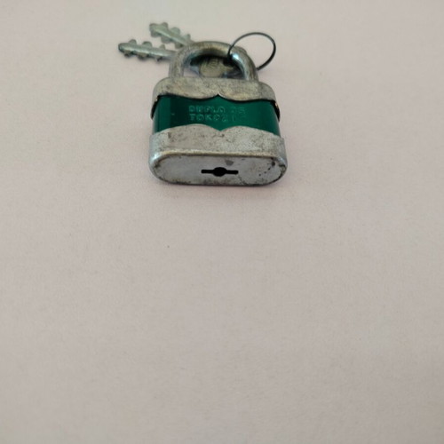 Duplo 35 Tokoz1 vintage padlock with keys, made in Czechoslovakia