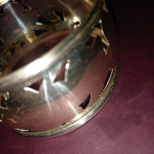 Faux Bijou White Gold Bracelet Large New