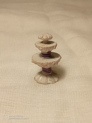 Miniature fountain used, dollhouse toy