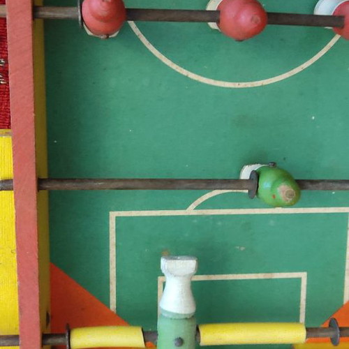 Foosball table used in moderate condition