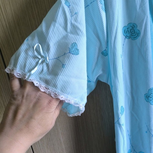 Women's robe like new, turquoise, size M-L
