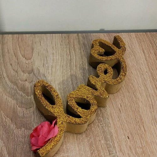 Love mdf decorative handmade like new