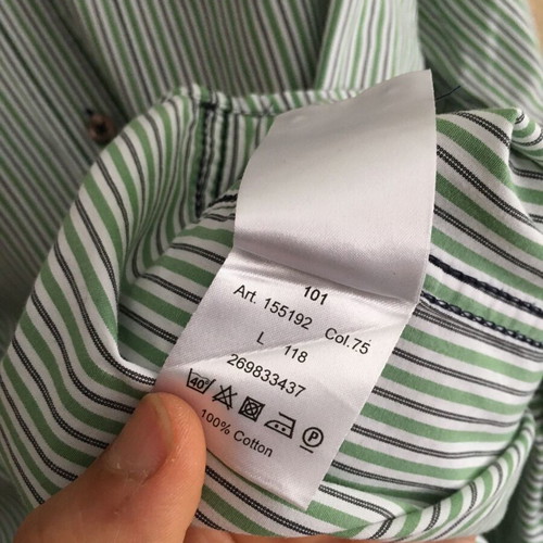 Camel Active striped shirt size L like new, 100% cotton