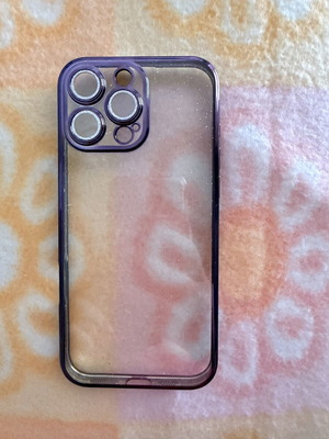 iPhone 16 Pro Max case new, transparent with gold dust