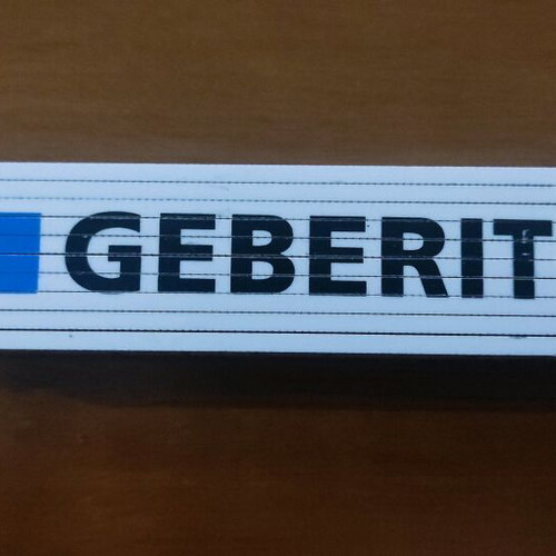 Geberit folding ruler 100cm pvc like new