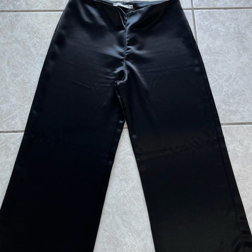 Satin low-rise palazzo pants size M excellent condition
