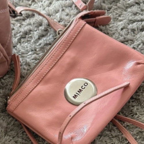 Mimco bag crossbody blush pink like new, leather