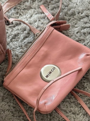 Mimco bag crossbody blush pink like new, leather