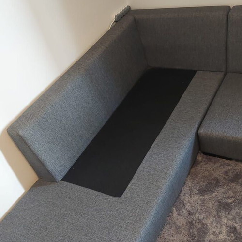 Γωνιακός καναπές μεταχειρισμένος 2,20 x 2,20 γκρι