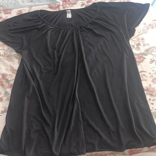 Anko women's black short-sleeve blouse size 18