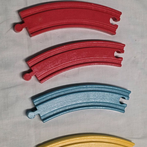 Wooden train tracks set of 4 like new